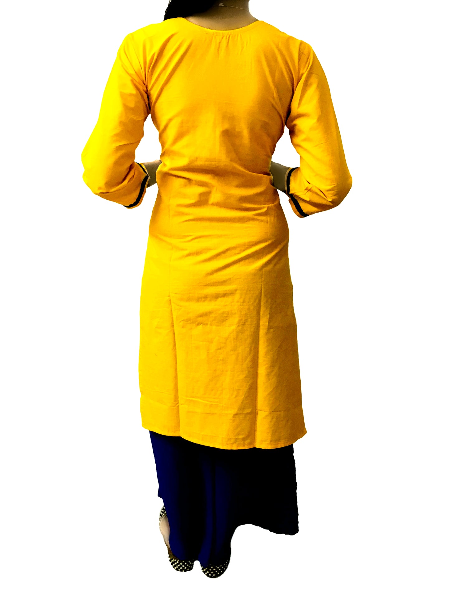 Runjhun Designer Yellow Club Gujarati Kurta
