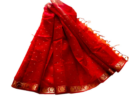 Runjhun Ethnic Red Banarsi Dupatta