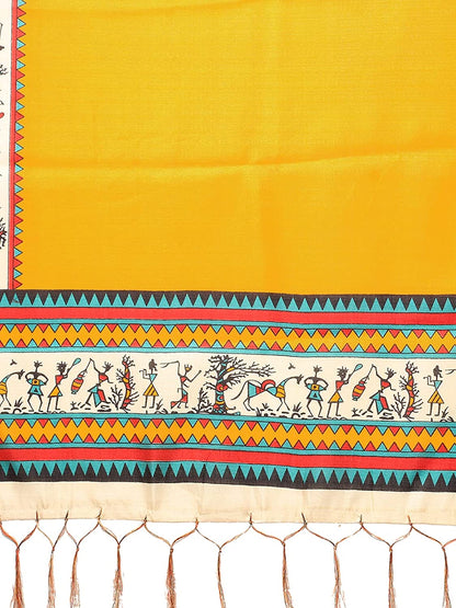 Urban Wardrobe Yellow Silk Dupatta
