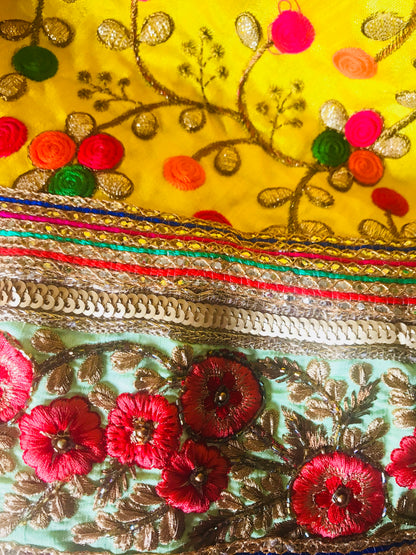 Runjhun Desingner Yellow Chanaya Choli Lehenga