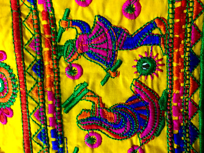 Runjhun Ethnic Designer Yellow Alpana Kurta