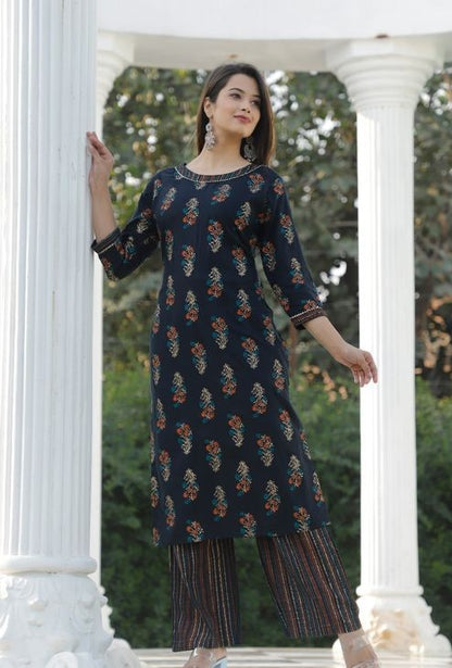 Women's Printed Kurta Set