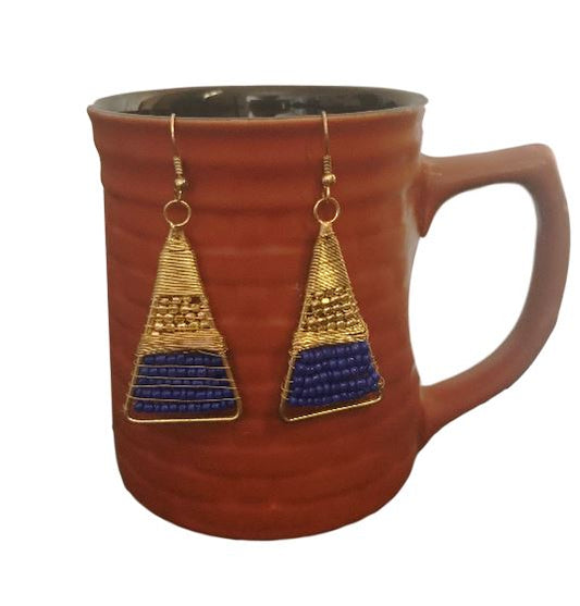 Runjhun Handcrafted golden earings
