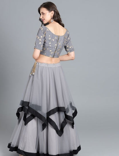 Designer Net Lehenga