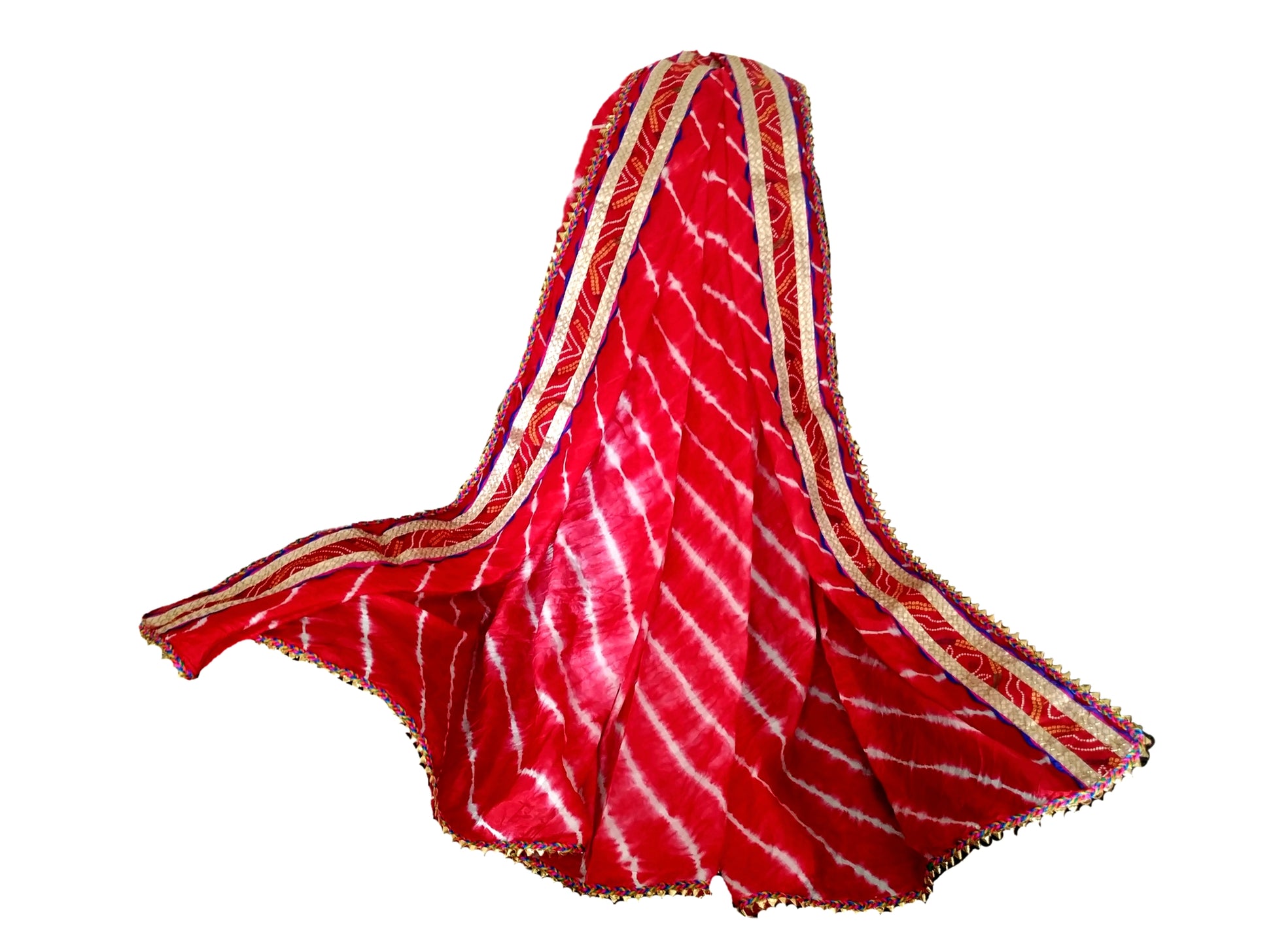 Urban Wardrobe's Red Leheriya Dupatta