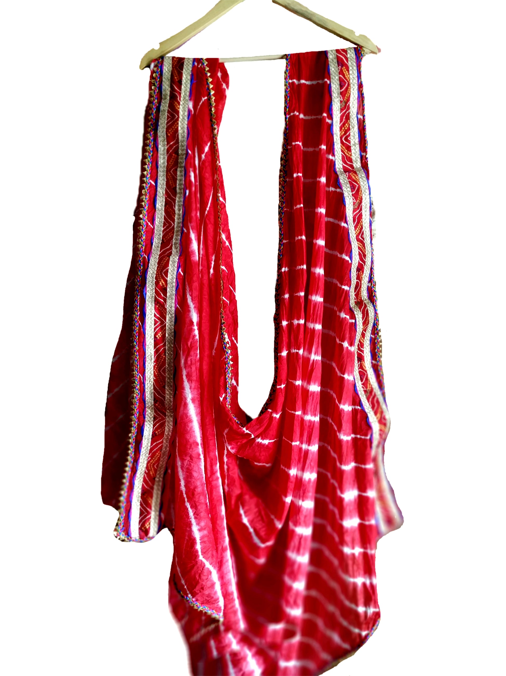 Urban Wardrobe's Red Leheriya Dupatta