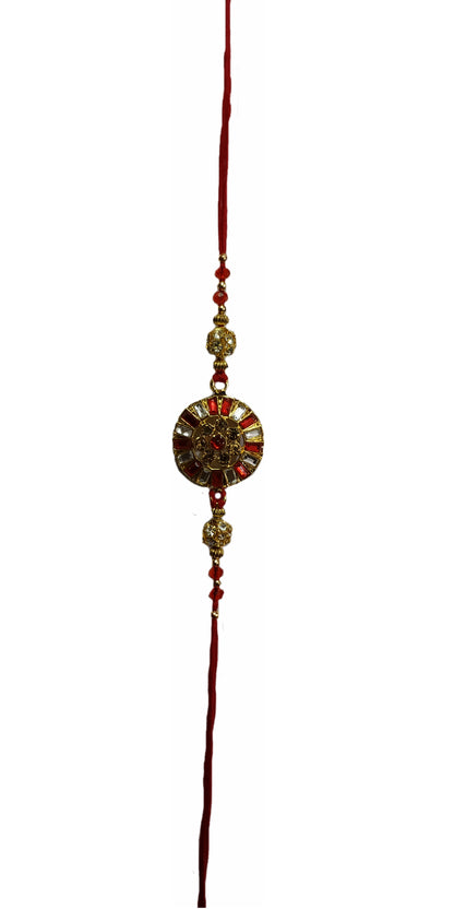 Rakhi for Brother Kundan Work Rakhi