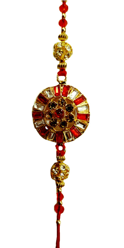 Rakhi for Brother Kundan Work Rakhi