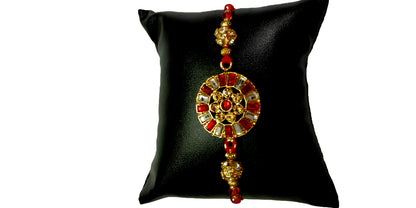 Rakhi for Brother Kundan Work Rakhi