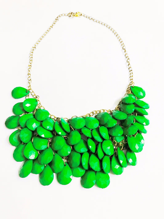 Stylish green beads Neckpiece