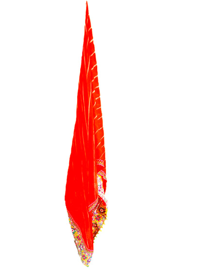 Runjhun Chiffon Leheriya Dupatta (orange)