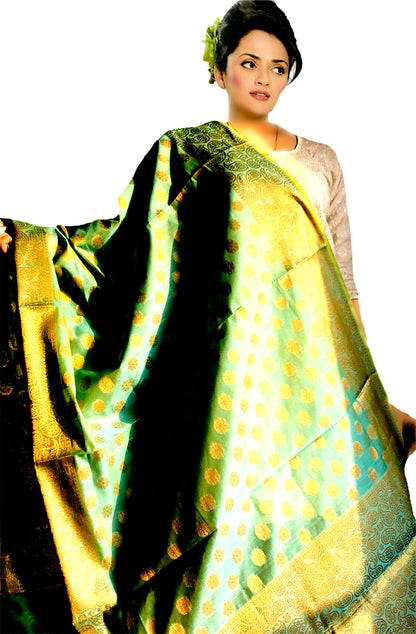 Urban Wardrobe's  Heavily Embroidered Banarsi Dupatta