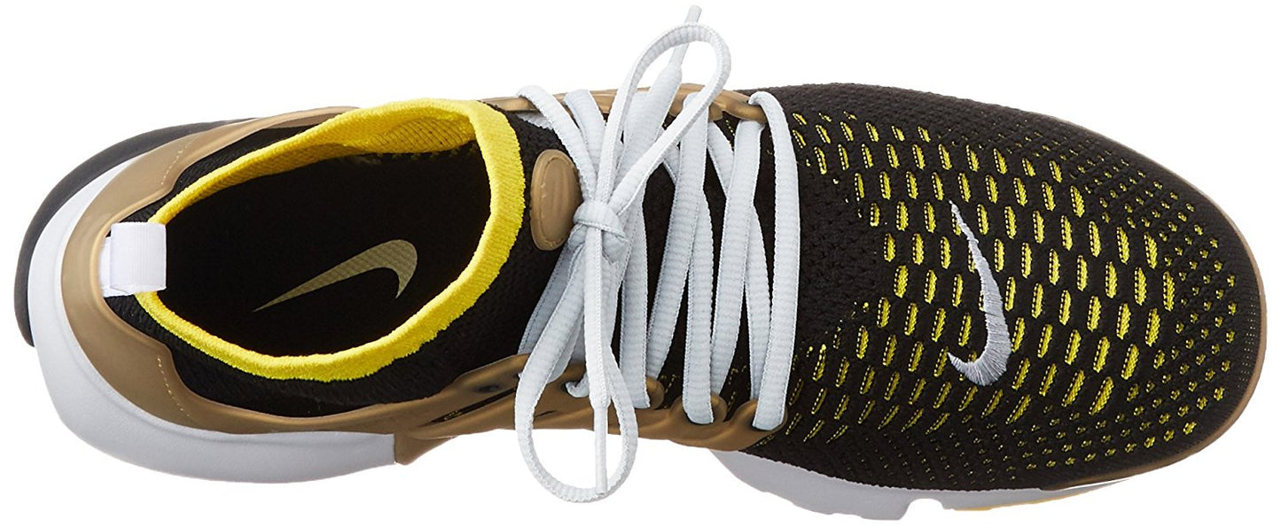 Nike Men's Air Presto Flyknit Ultra, BLACK/YELLOW STARK-METALLIC GOLD-IMPORTED