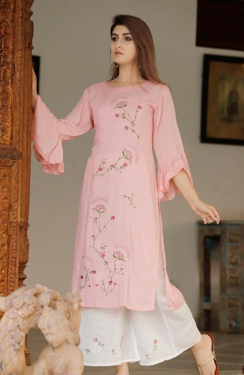 Women Kurta and Palazzos Set