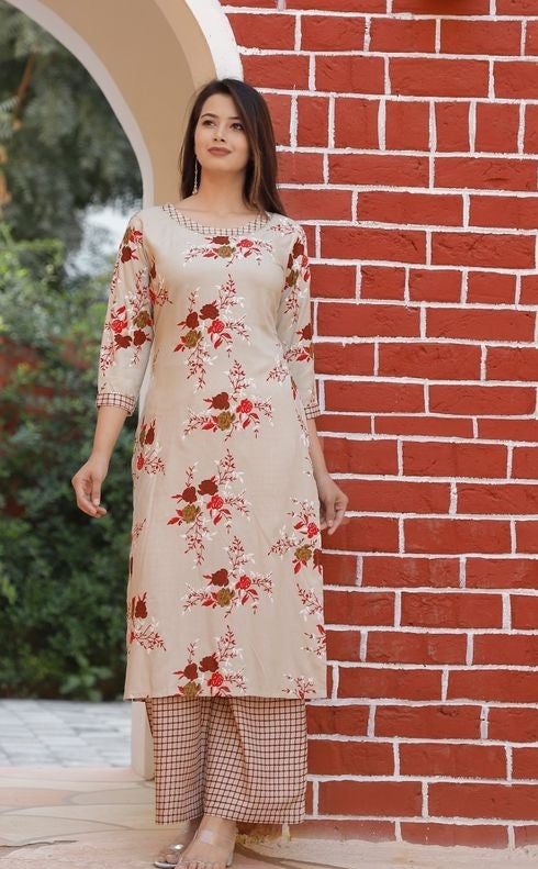 Women's Floral Printed Kurta Set