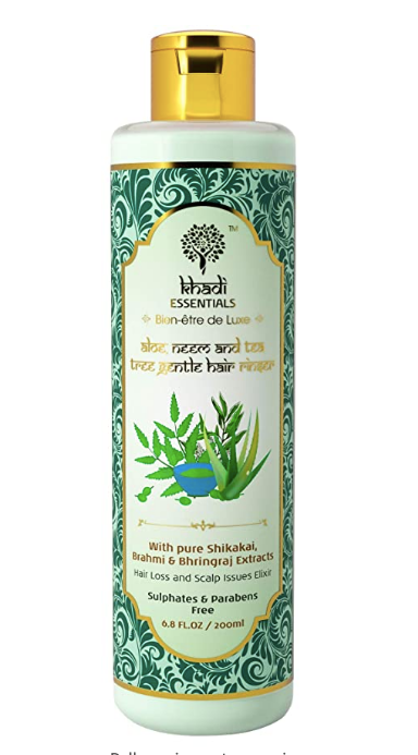 Khadi Essentials Methi Shampoo with Aloe Vera, Neem, Tulsi, Tea Tree Oil, For Hair Fall Control, Anti Dandruff, Hair Growth