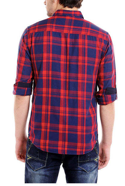 Men's Cotton Checkered Casual Shirt