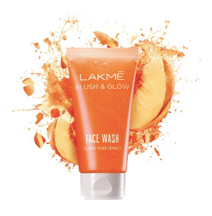 Lakme Blush and Glow Peach Gel Face Wash, 100g