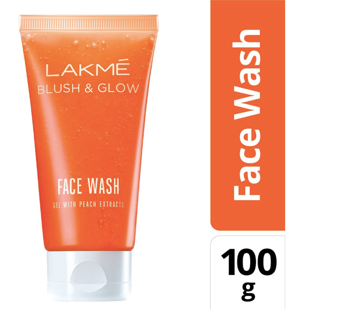 Lakme Blush and Glow Peach Gel Face Wash, 100g