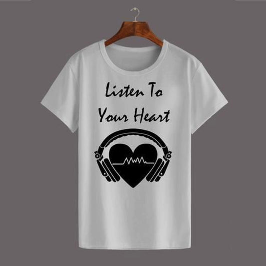 Women White Solid Round Neck T-shirt