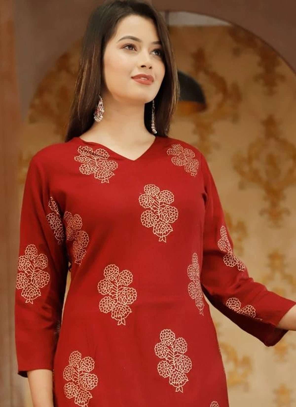 Online shop for girls - Checkout this hot & latest Kurtis & Kurtas Women's  Digital Printed Straight Cut Kurti(Combo Pack Of 2) Fabric: Crepe Sleeve  Length: Three-Quarter Sleeves Pattern: Printed Combo of: