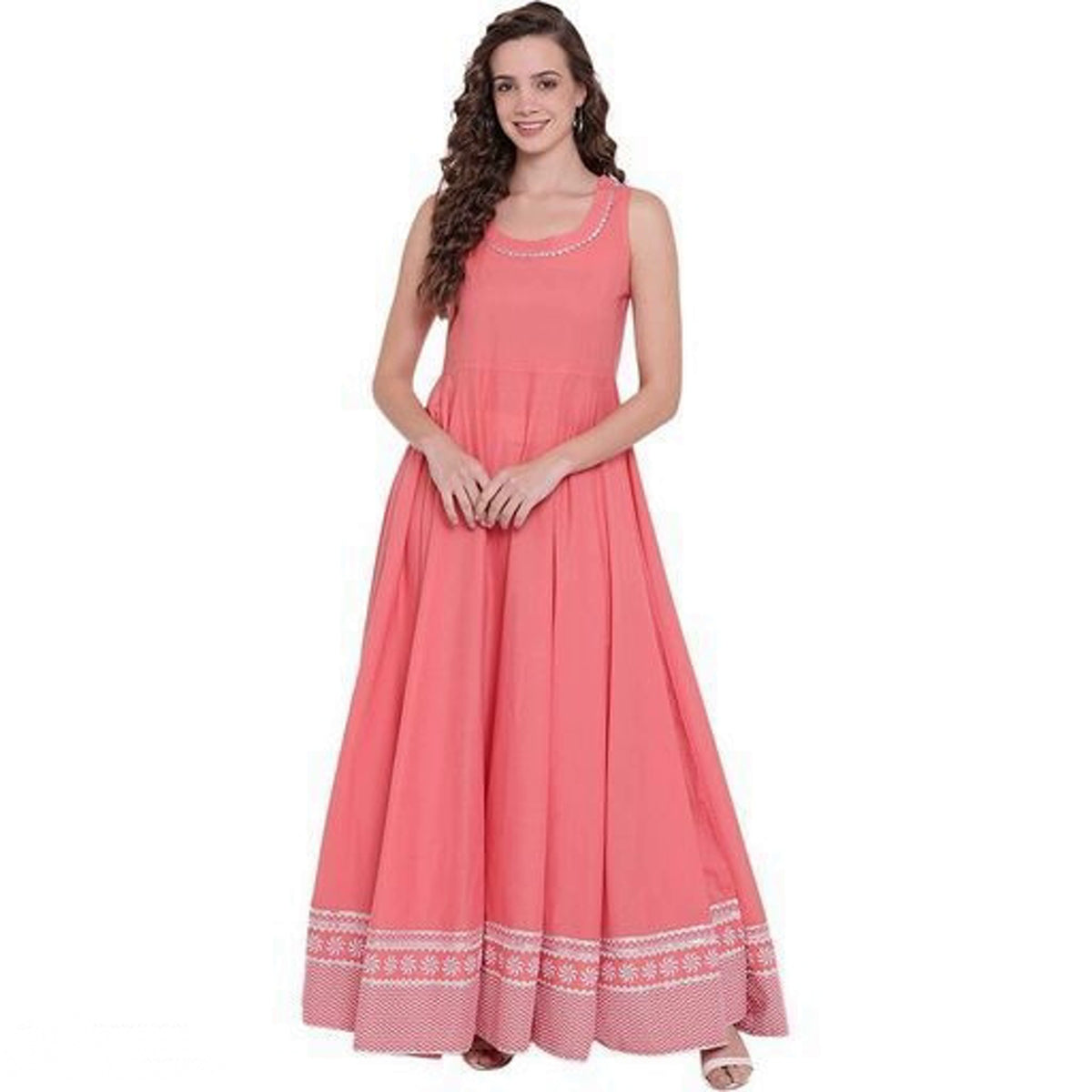 Urban Wardrobe's Women's Ethnic Motif Printed Anarkali Kurta Set
