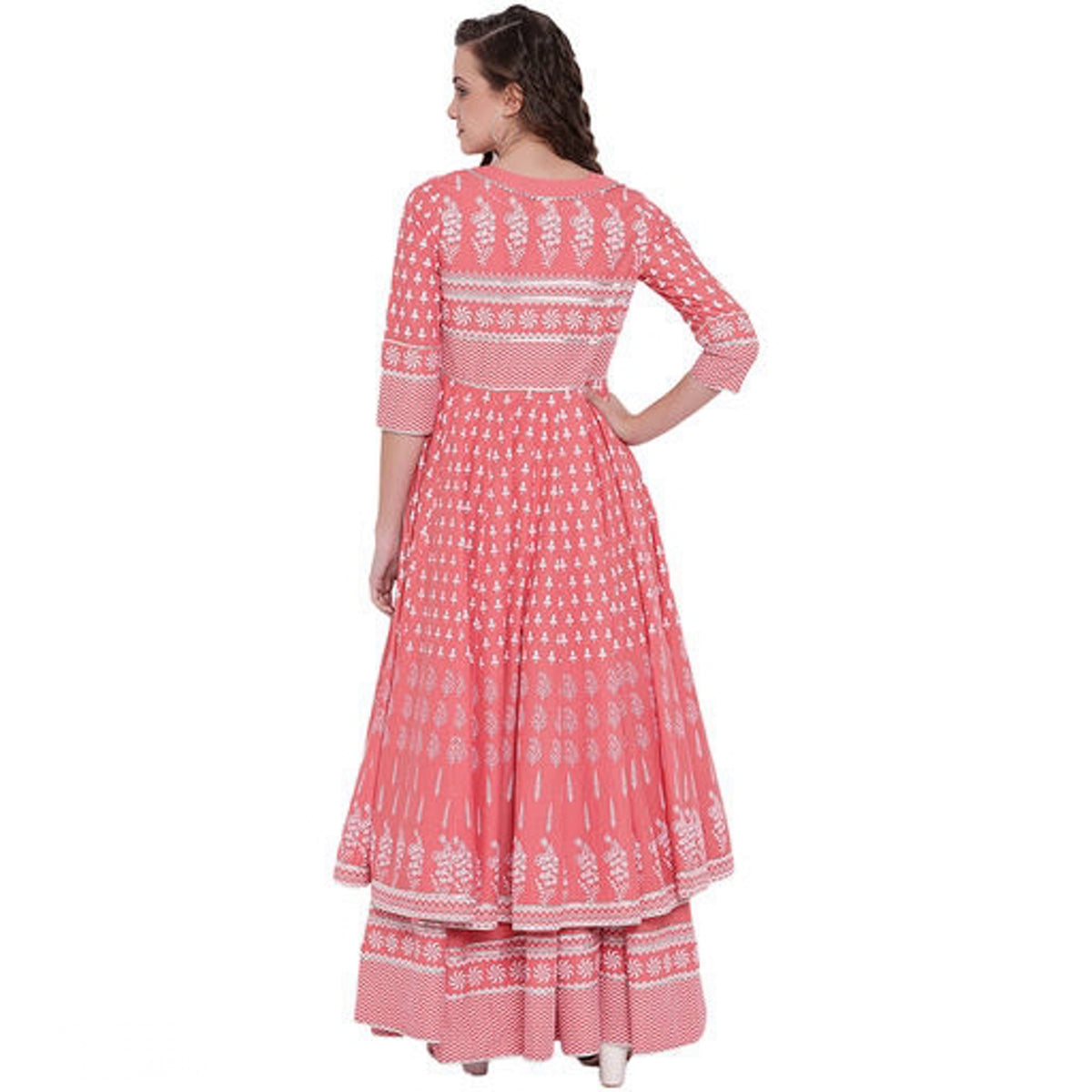 Urban Wardrobe's Women's Ethnic Motif Printed Anarkali Kurta Set