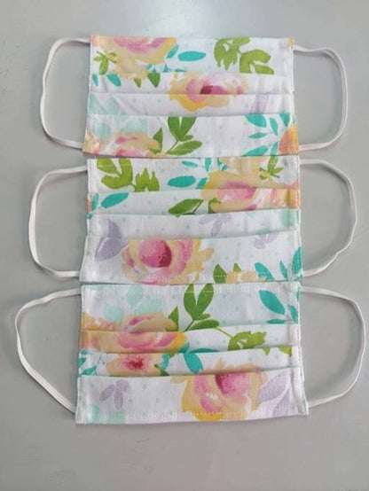 UW Unisex Set of 3 Printed 2-Ply Reusable Protective Outdoor Face Masks