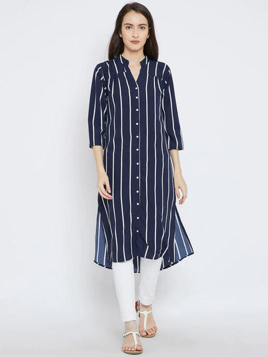 Trendy Women's Striped Tunic