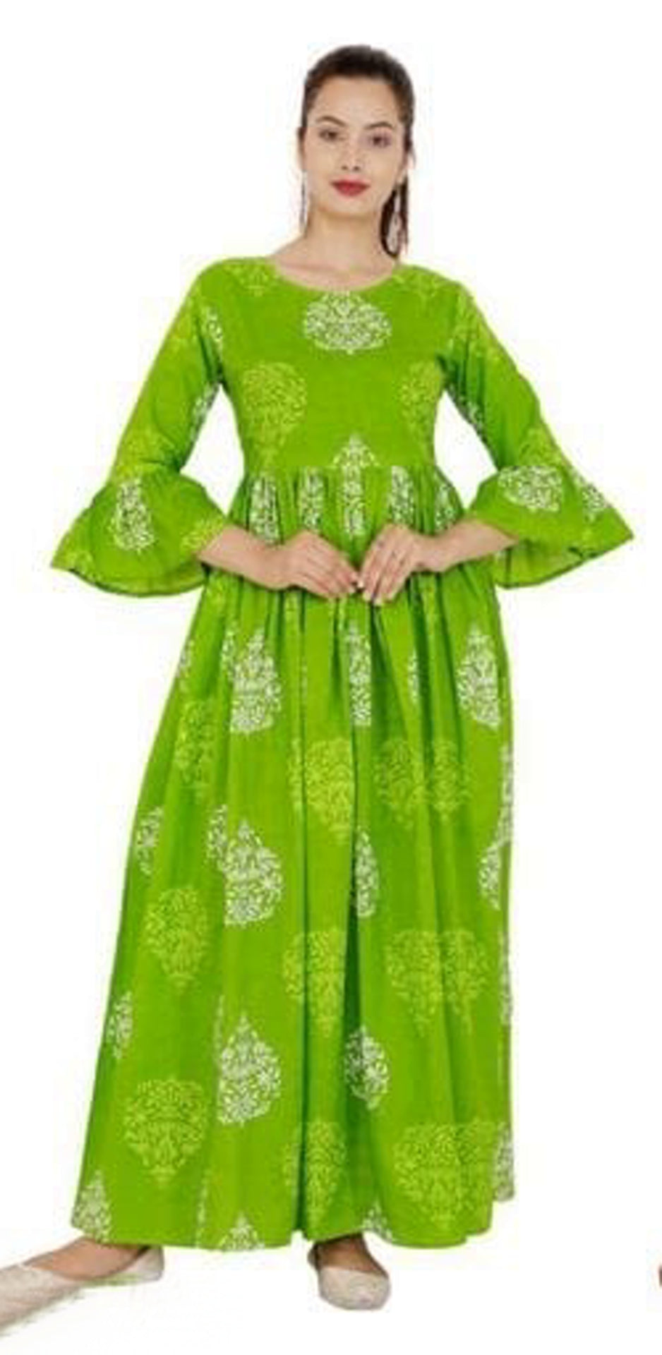 Women's Cotton Ethnic Motif Dress