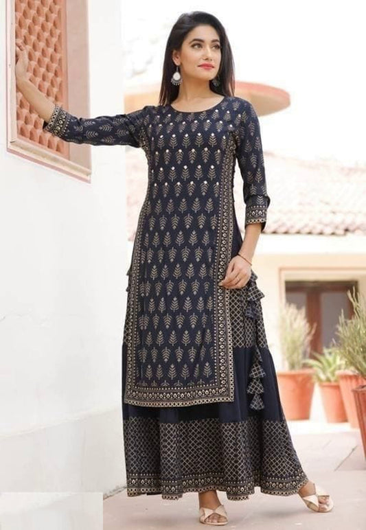 Women's Attractive Double Layered Kurta