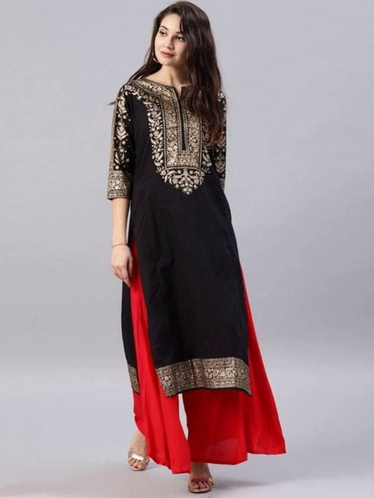 Women's Stylish Black Kurta