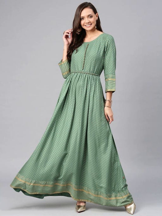 Women's A-Line Brocade Dress
