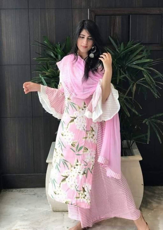 Attractive Women's  Floral Kurta Set