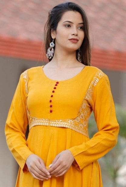 Women's Beautiful Anarkali Set with Dupatta