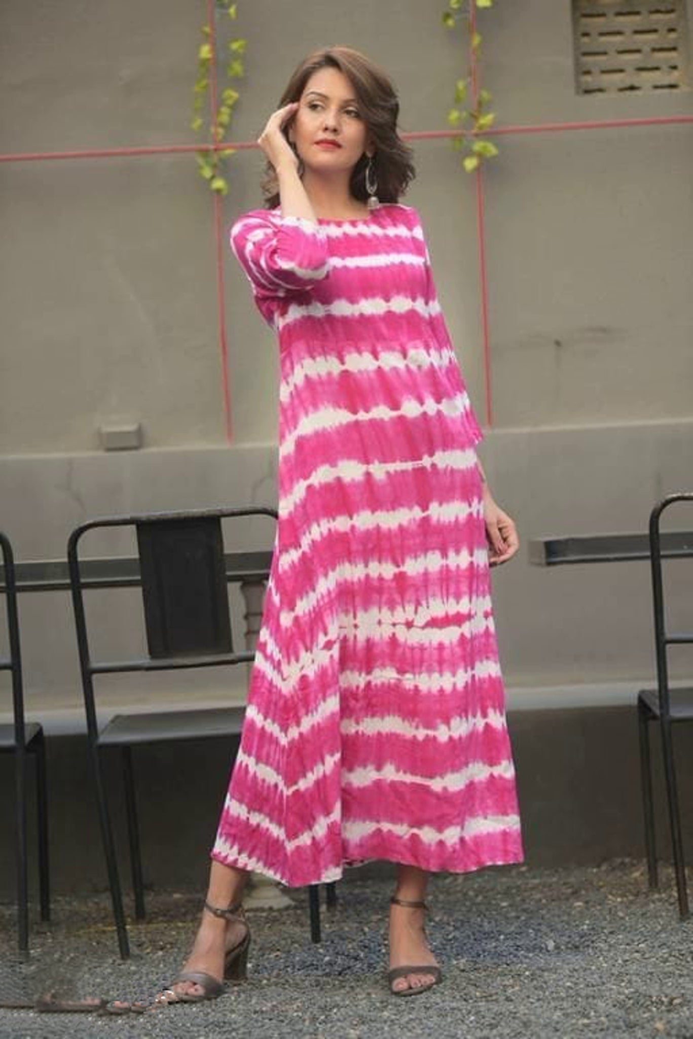 Women's Bandhani Print Ethnic Dress