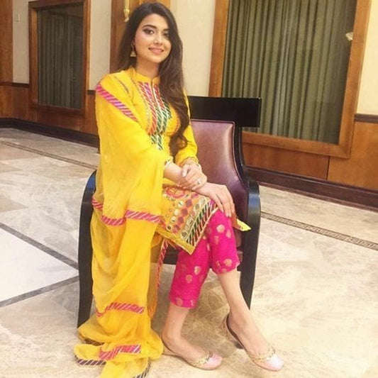 Yellow Gotta Work Kurta Set