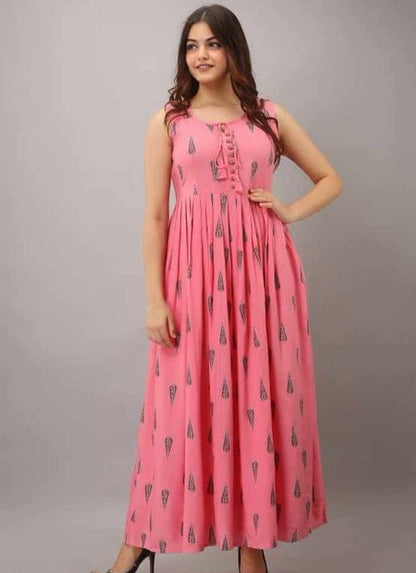Trendy Women's Pink Maxi Dress