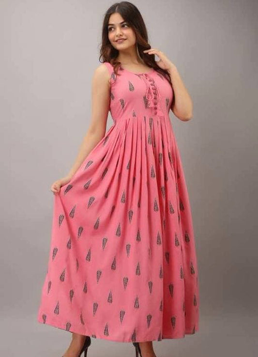 Trendy Women's Pink Maxi Dress
