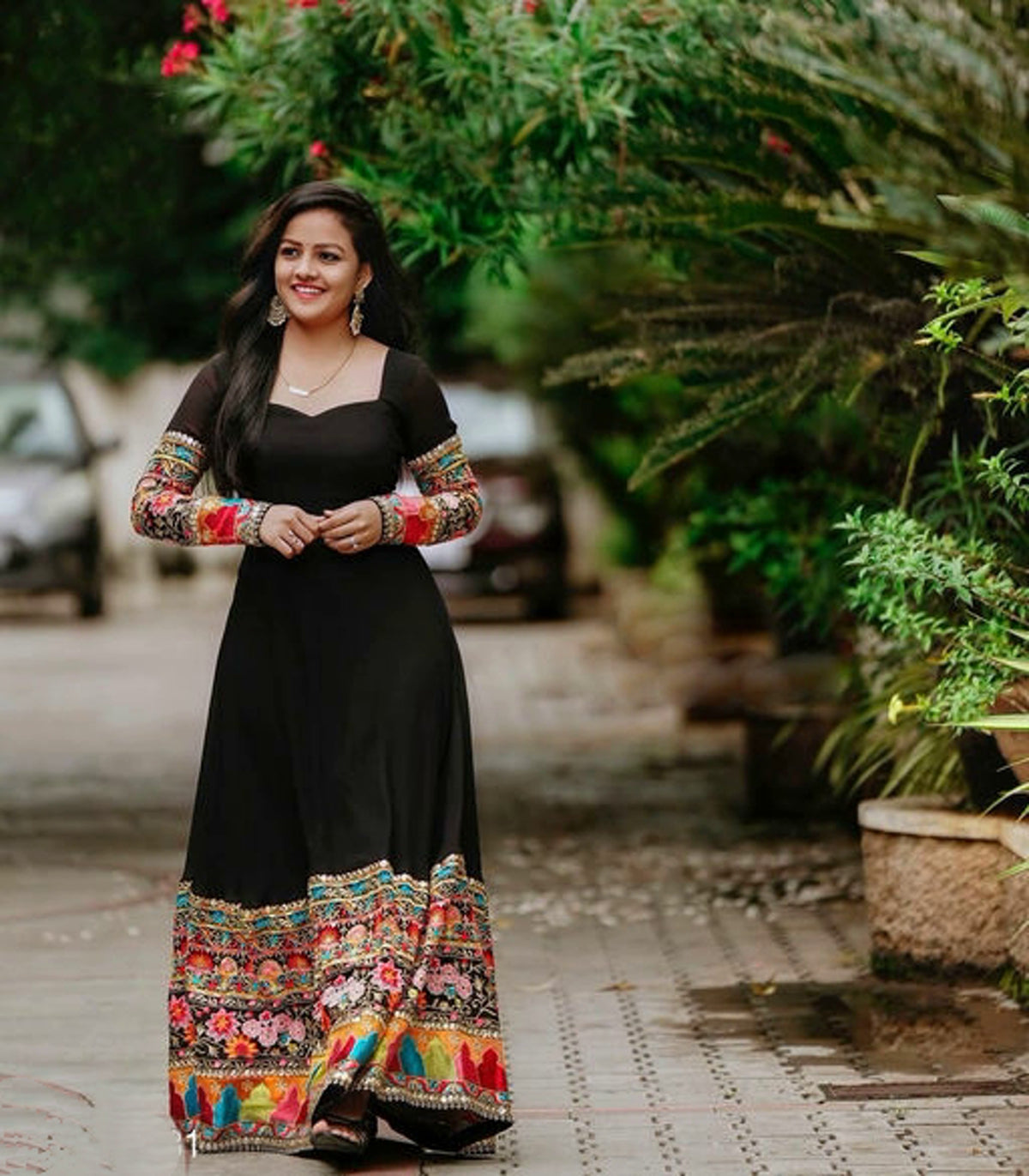 Women's Embroidered A Line Gown