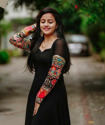 Women's Embroidered A Line Gown