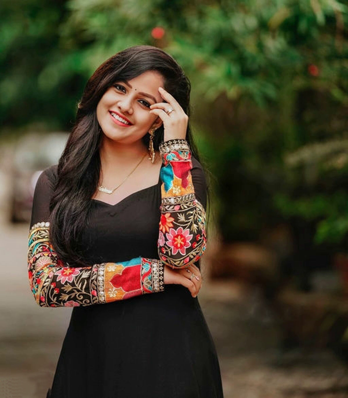 Women's Embroidered A Line Gown