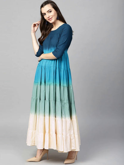Women's Layered Tie & Die Dress