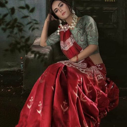 Women's Printed Cotton Saree