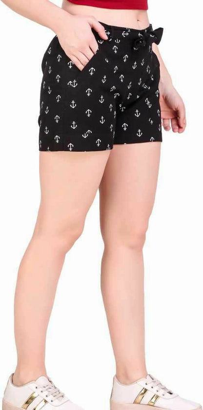 Women's Cotton Linen Shorts Combo