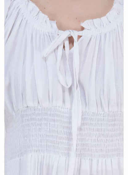 Women's Off white Cotton Dress