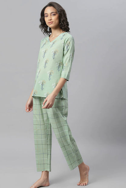 Women's Pastel Hues Cotton Lounge Wear