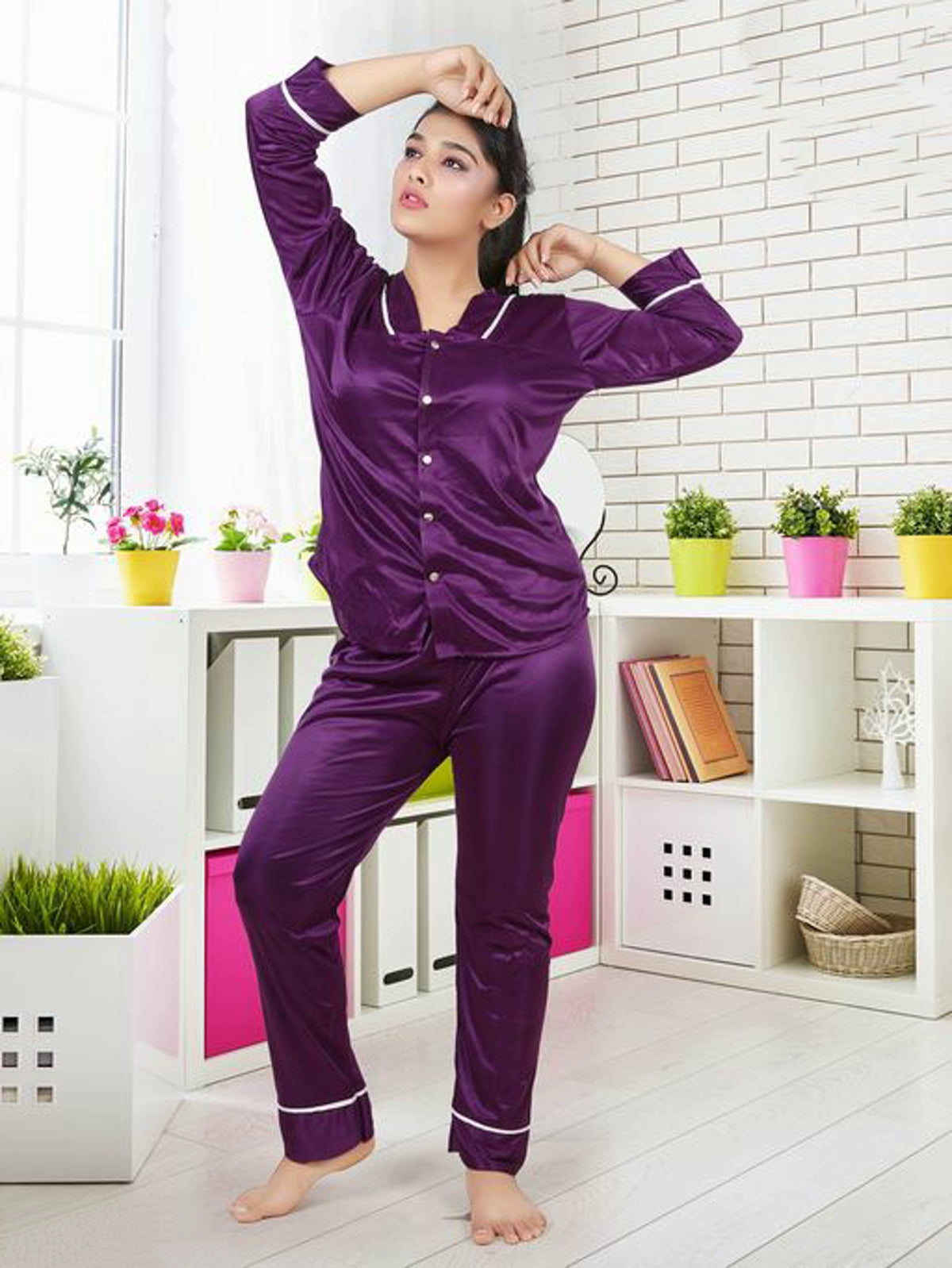 Women's Super Soft Satin Lounge Wear