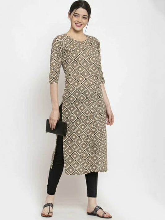 Women's Sassy Cotton Straight Kurta