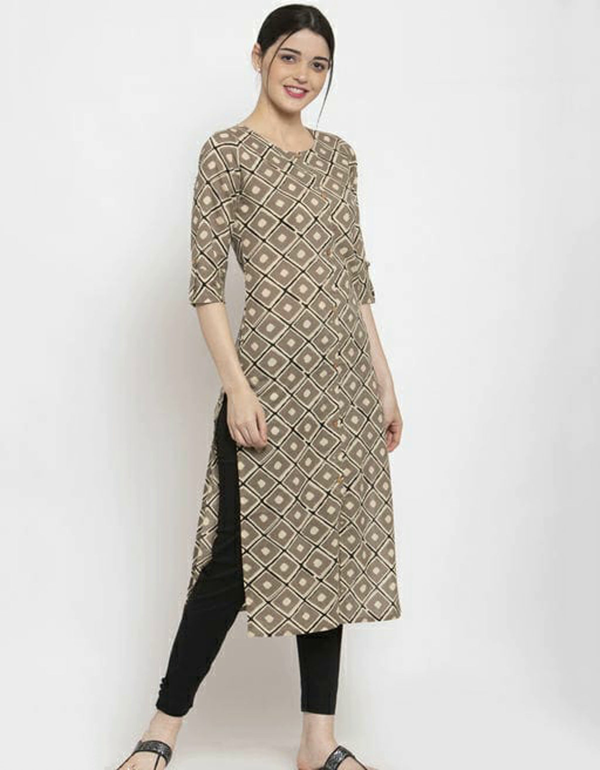 Women's Sassy Cotton Straight Kurta